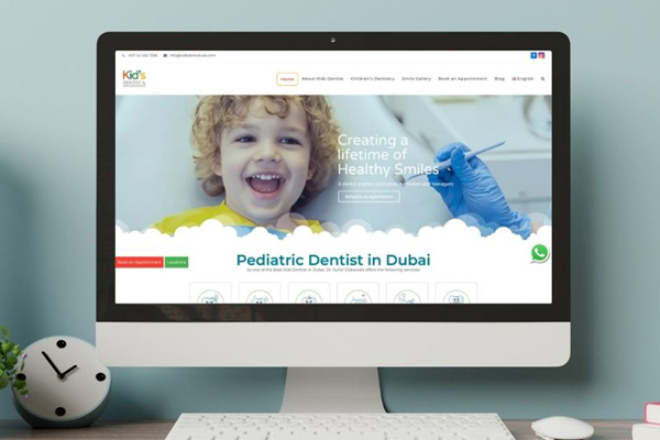 Kids Dentist in Dubai Website Design