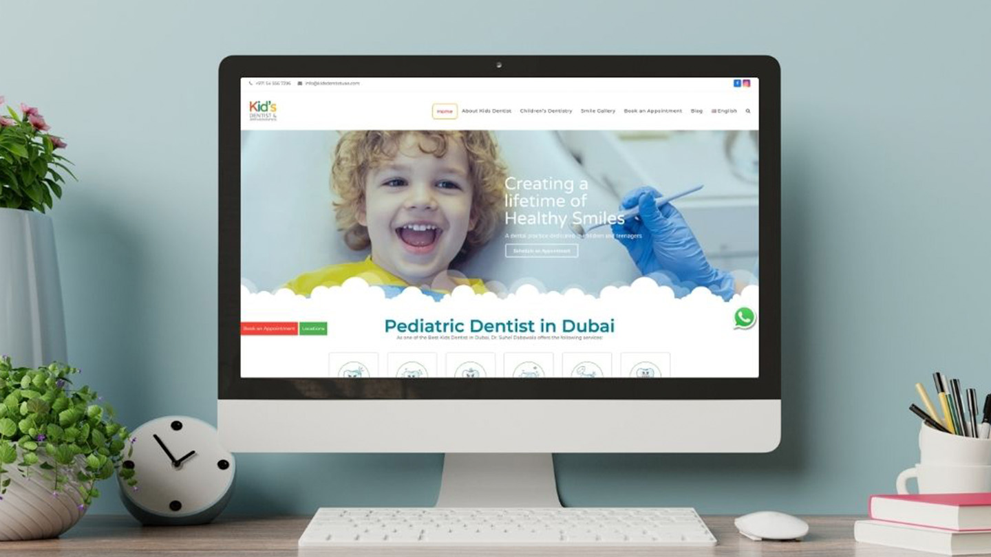 Kids Dentist Dubai website Development